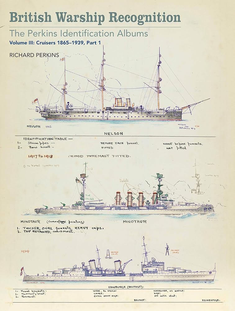 British Warship Recognition: The Perkins Identific: Volume III: Cruisers 1865-1939, Part I (Volume 3) cover image